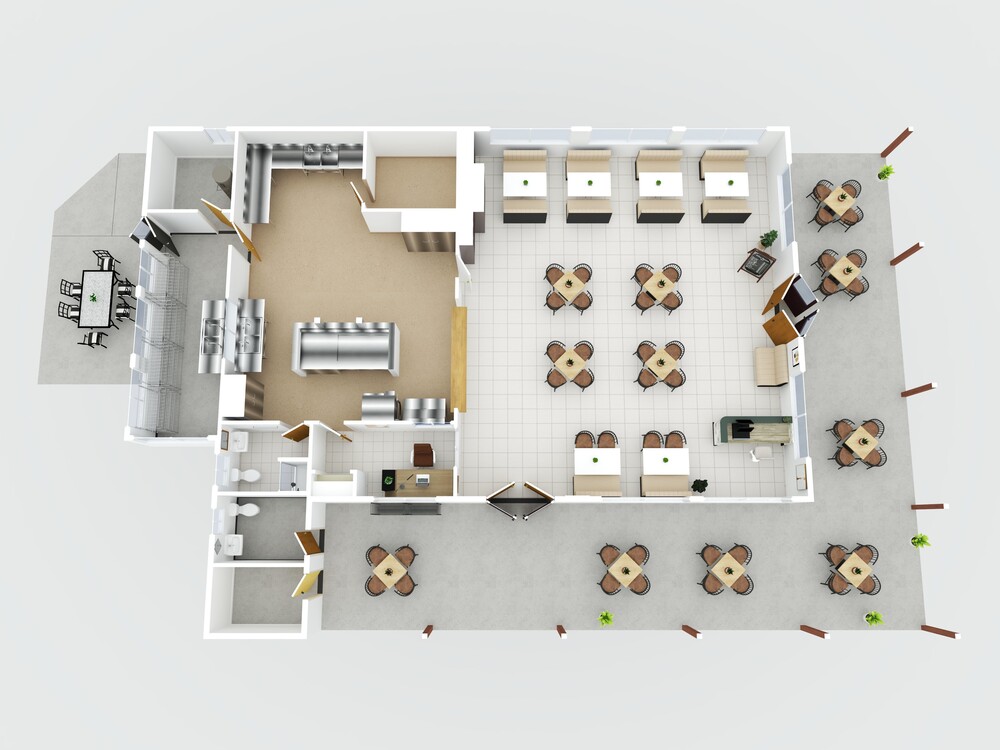 Cafeteria floor plan